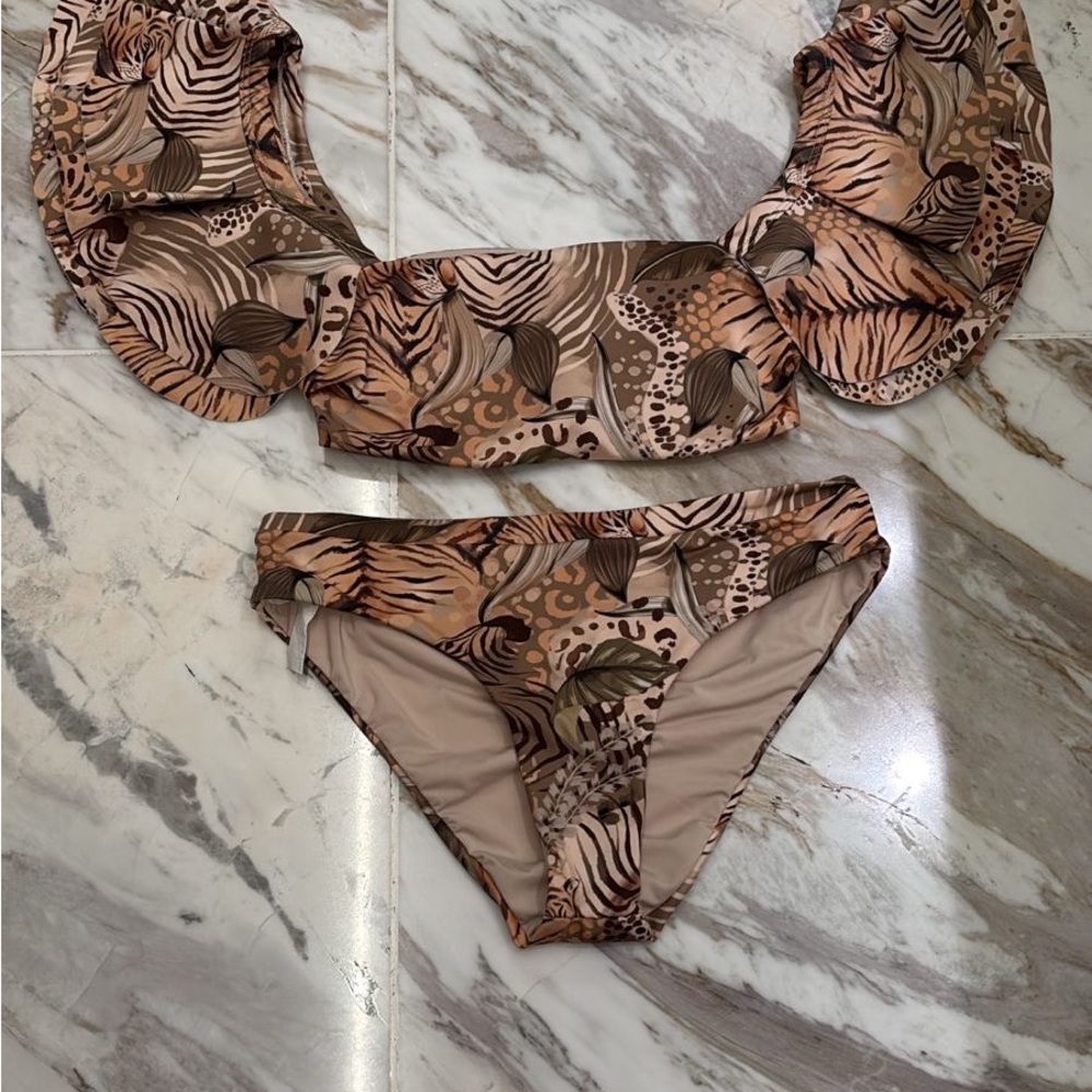 Stylish Animal Print Bikini Set